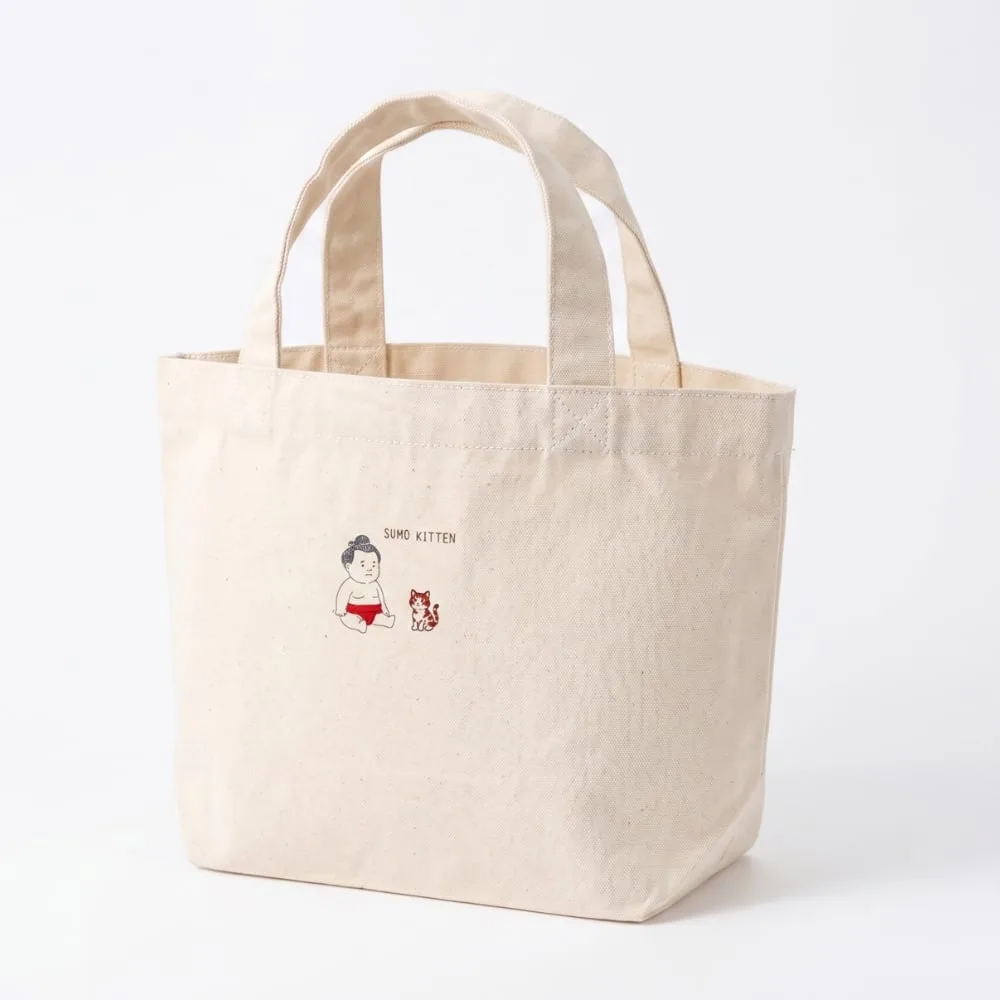 SUMO KITTEN Cat & Rikishi Canvas Mini Tote
